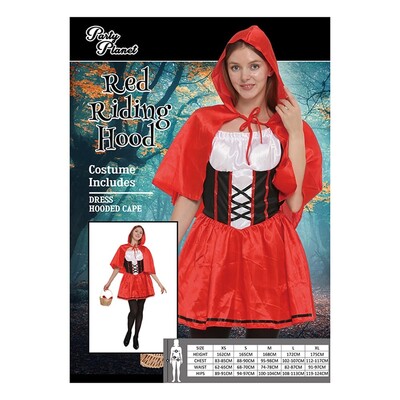 Adult Red Riding Hood Costume Womens Medium 12-14