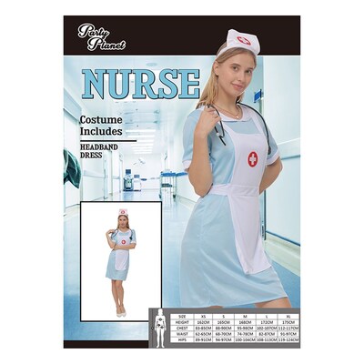 Adult Nurse Dress Costume (Medium, 12-14)