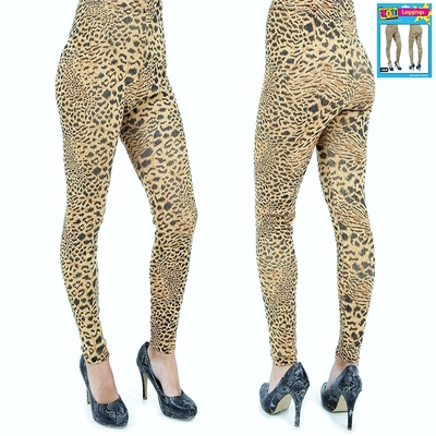 1980's Leopard Print Footless Leggings (Pk 1)