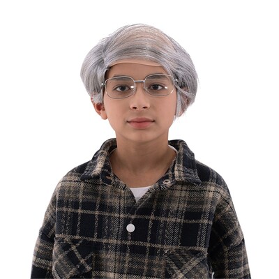 Little Old Man Wig Grey Comb Over | Adult & Kids Costume Wig
