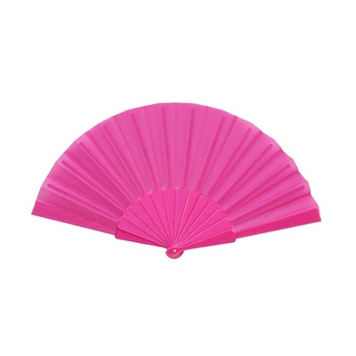 Pink Fabric Hand Fan