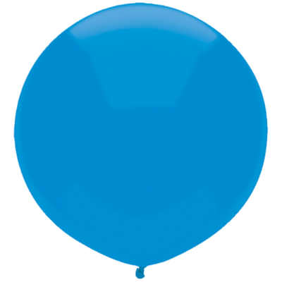 Bright Blue 17in/40cm Standard Latex Balloons Pk 50