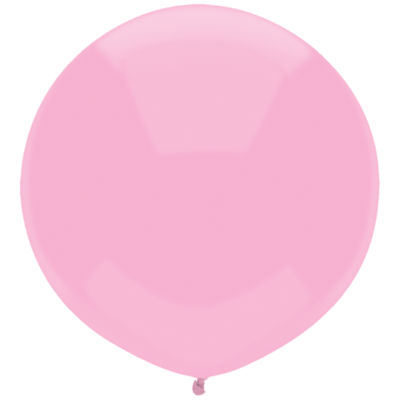 Real Pink 17in/40cm Standard Latex Balloons Pk 50