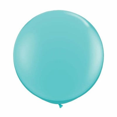 Caribbean Blue 36in/90cm Standard Latex Balloons Pk 2