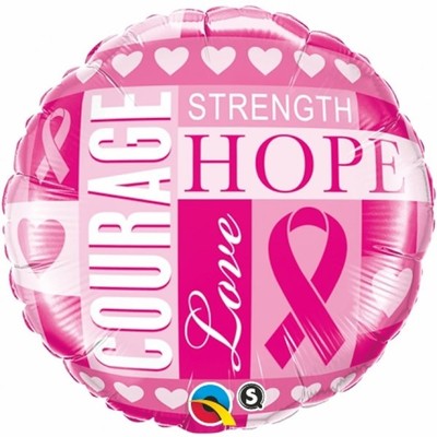 Breast Cancer Inspirations Foil Balloon 46cm Pk 1