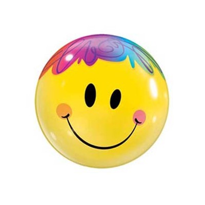 Bright Smile Bubble Balloon 22in Pk 1