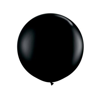 Onyx Black 36in/90cm Standard Latex Balloons Pk 2