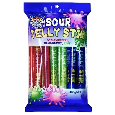 TNT Sour Jelly Stix 400g (20 Pieces)