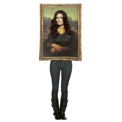 Adult Mona Lisa Frame Halloween Costume One Size