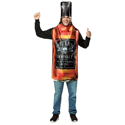 Adult Outlaw Whiskey Bottle Costume One Size Fits Most