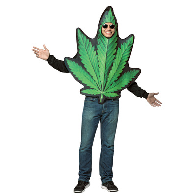 Adult Get Real Pot Leaf Costume (One Size)