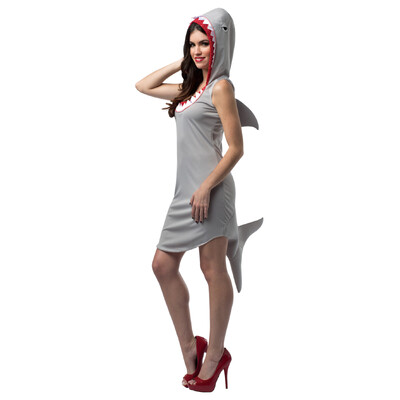Adult Shark Dress Costume Womens Size Small 4-10