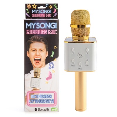 Wireless Gold Karaoke Bluetooth Microphone