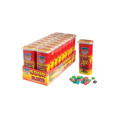 TNT Sour Blasts Assorted Flavours 49g (Pk 18)