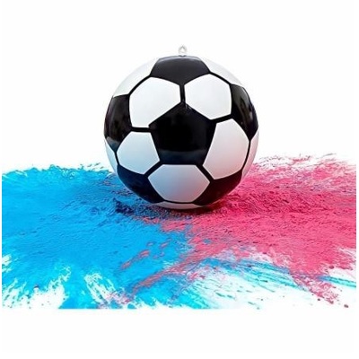 Gender Reveal Soccer Ball Set with Powder (Pk 1)