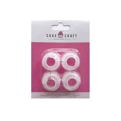 Small Cake Decorating Icing Bag Couplers 4 Pack | Piping Tips
