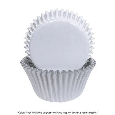 White Foil Baking Cups Pk 72