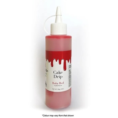 Ruby Red Vanilla Flavour Cake Decorating Drip 250g