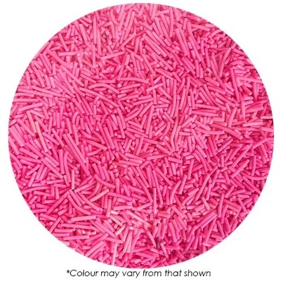 Sprink'd Bright Pink Jimmies Edible Cake Sprinkles 500g