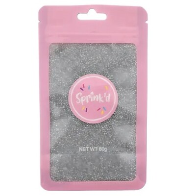 Sprink'd Silver Sanding Sugar 60g | Edible Cake Decorating Sugar