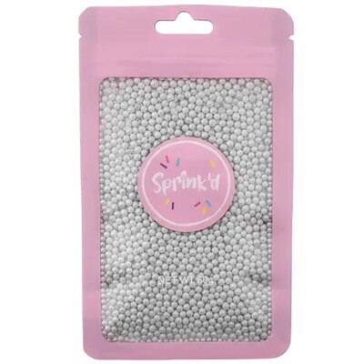 Edible Silver Sugar Balls 2mm Cake Sprinkles 60g