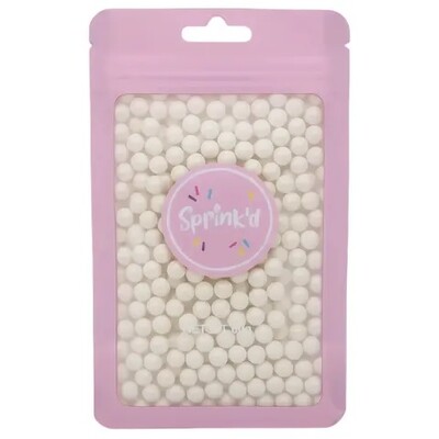 Edible Ivory Sugar Balls 4mm Cake Sprinkles 60g