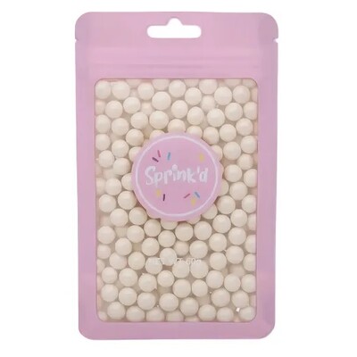 Edible Ivory Sugar Balls 8mm Cake Sprinkles 60g
