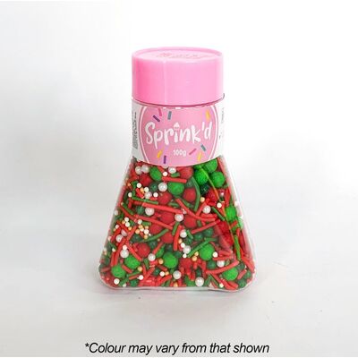 Edible Grinchmas Christmas Medley Cake Sprinkles 100g