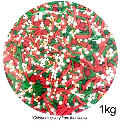 Christmas Grinchmas Mix Edible Cake Sprinkles (1kg)