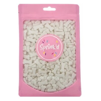 Sprink'd Halloween White Bones Edible Cake Decorations 500g