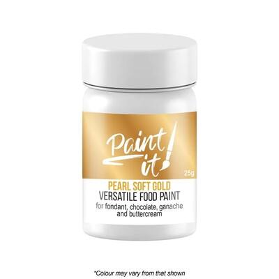 Paint It Pearl Soft Gold Edible Versatile Food Paint