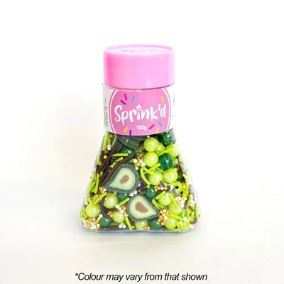 Sprink'd Avocado Mix Edible Cake Sprinkles (100g)