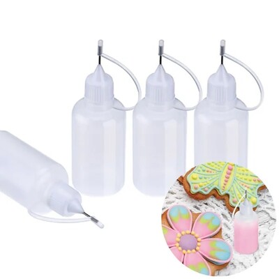 Mini Squeeze Pour Bottles 15ml 4 Pk Cookie Decorating