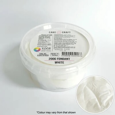 Cake Craft White Fondant Icing 200g