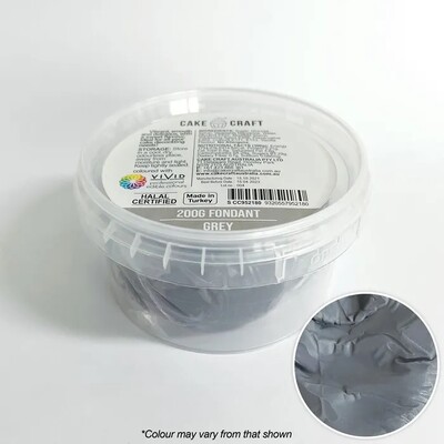 Cake Craft Grey Fondant Icing 200g