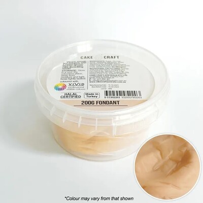 Cake Craft Skin Tan Fondant Icing 200g