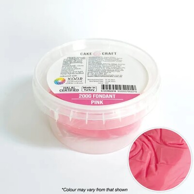 Cake Craft Pink Fondant Icing 200g