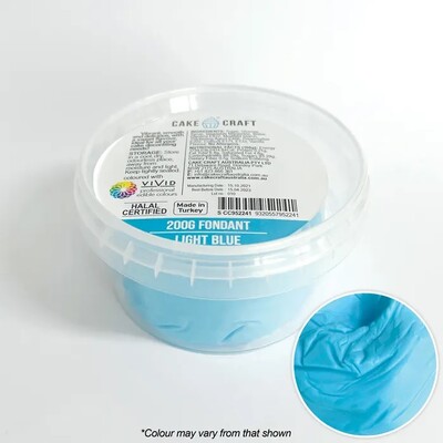 Cake Craft Light Blue Fondant Icing 200g
