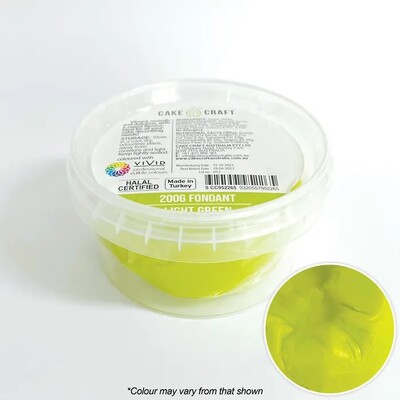 Cake Craft Light Green Fondant Icing 200g