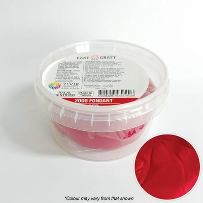 Cake Craft Red Fondant Icing 200g