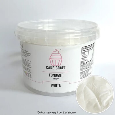 Cake Craft White Fondant Icing 1kg