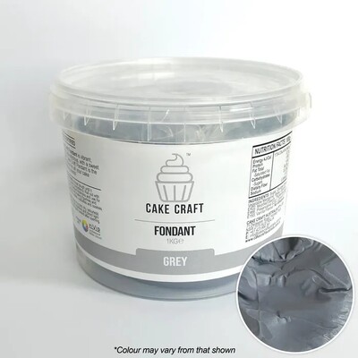 Cake Craft Grey Fondant Icing 1kg | No Allergens | Halal