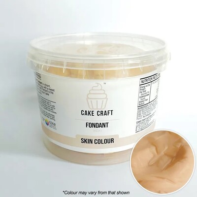 Cake Craft Skin Tan Fondant Icing 1kg | No Allergens | Halal