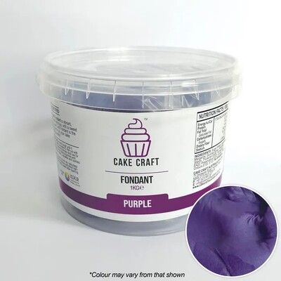 Cake Craft Purple Fondant Icing 1kg | No Allergens | Halal