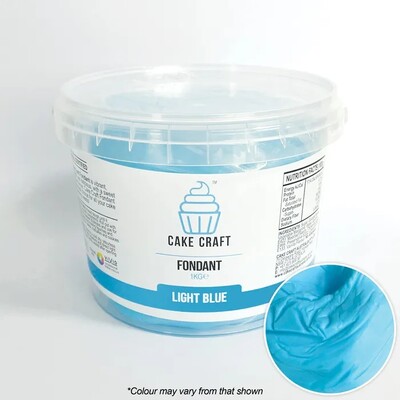 Cake Craft Light Blue Fondant Icing 1kg | No Allergens | Halal