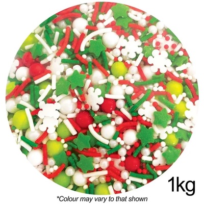 Christmas Jolly Mix Edible Cake Sprinkles (1kg)