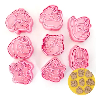 Paw Patrol Cookie Cutter Stamper Set (Pk 8)