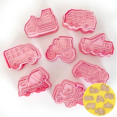 Truck Shapes Cookie Cutter Stamper Set (Pk 8)