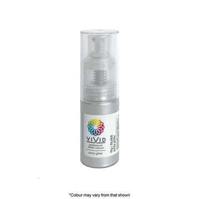 VIVID Edible Silver Glitter Pump Spray