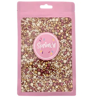 Sprink'd Bordeaux Medley Edible Cake Sprinkles 60g